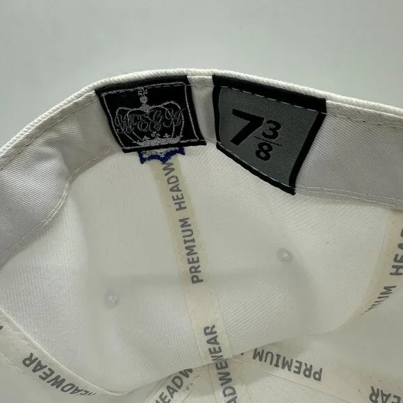 Vintage Dallas Cowboys White Star Fitted Hat 7 3/8 - Picture 4 of 4